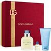 DOLCE GABBANA LIGHT BLUE POUR HOMME GIFT SET EDT 75 ML, SHOWER GEL 50 ML A MINIATURKA EDT 4,5 ML