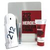 CAROLINA HERRERA 212 MEN HEROES GIFT SET EDT 90 ML, SHOWER GEL 100 ML A MINIATURE EDT 10 ML