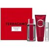 SALVATORE FERRAGAMO FERRAGAMO RED LEATHER GIFT SET EDP 100 ML, SHAMPOO AND SHOWER GEL 100 ML AND MINIATURE EDP 10 ML