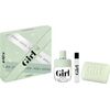 ROCHAS GIRL GIFT SET EDT 60 ML, MINIATURE EDT 7.5 ML AND SOLID SOAP 75 G