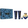 VERSACE DYLAN BLUE POUR FEMME GIFT SET EDP 100 ML, BODY LOTION 100 ML, SHOWER GEL 100 ML AND MINIATURE EDP 5 ML