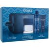 GUESS SEDUCTIVE BLUE FOR MEN GIFT SET EDT 100 ML, SHOWER GEL 100 ML, DEOSPRAY 226 ML AND COSMETIC BAG