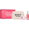 DKNY BE DELICIOUS FRESH BLOSSOM GIFT SET EDP 100 ML, TĚLOVÝ SPREJ 125 ML AND COSMETIC BAG