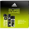 ADIDAS PURE GAME GIFT SET DEODORANT 75 ML, DEOSPRAY 150 ML AND SHOWER GEL 250 ML