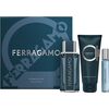 SALVATORE FERRAGAMO FERRAGAMO INTENSE LEATHER DÁRKOVÁ SADA EDP 100 ML, SPRCHOVÝ GEL 100 ML A MINIATURKA EDP 15 ML