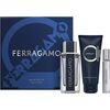 SALVATORE FERRAGAMO FERRAGAMO FOR MEN DÁRKOVÁ SADA EDT 100 ML, SPRCHOVÝ GEL A ŠAMPON 100 ML A MINIATURKA EDT 15 ML