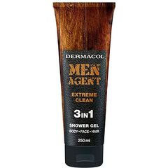 DERMACOL MEN AGENT EXTREME CLEAN 3IN1 SHOWER GEL 250ML