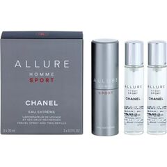 CHANEL ALLURE HOMME SPORT EAU EXTREME EDT 3X20 ML REFILLABLE