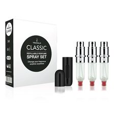TRAVALO CLASSIC HD REFILLABLE PERFUME SPRAYER GIFT SETBLACK