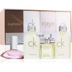 CALVIN KLEIN LADIES SET W (ETERNITY EDP 5ML + EUPHORIA EDP 4ML + 2X CK ONE EDT 10ML)