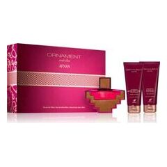 AFNAN ORNAMENT PURPLE ALLURE GIFT SET EDP 100 ML, SHOWER GEL 100 ML AND BODY LOTION 100 ML