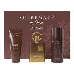 AFNAN SUPREMACY IN OUD GIFT SET EDP 100 ML, SHOWER GEL 150 ML AND DEOSPRAY 150 ML