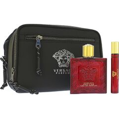 VERSACE EROS FLAME DÁRKOVÁ SADA PRO MUŽE PARFÉMOVANÁ VODA 100 ML + PARFÉMOVANÁ VODA 10 ML + KOSMETICKÁ TAŠKA