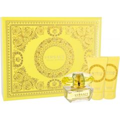 VERSACE YELLOW DIAMOND EAU DE TOILETTE FOR WOMEN 50 ML + TĚLOVÉ MLÉKO 50 ML + SPRCHOVÝ GEL 50 ML GIFT SET