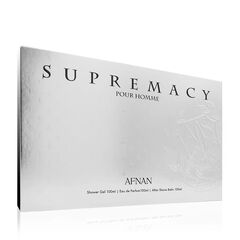 AFNAN SUPREMACY SILVER GIFT SET EDP 100 ML, SHOWER GEL 100 ML AND AFTERSHAVE BALM 100 ML