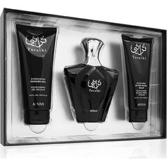 AFNAN TURATHI BLUE GIFT SET EDP 90 ML, AFTERSHAVE BALM 100 ML AND SHOWER GEL 100 ML