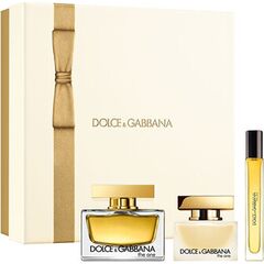 DOLCE GABBANA THE ONE GIFT SET EDP 75 ML, VLASOVÝ SPREJ 30 ML A MINIATURKA EDP 10 ML