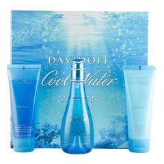 DAVIDOFF COOL WATER WOMAN GREAT GIFT SET EDT 100 ML BODY LOTION 75 ML COOL WATER AND COOL WATER SHOWER GEL 75 ML