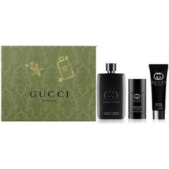 GUCCI GUILTY POUR HOMME GIFT SET EDT 90 ML, DEODORANT 75 ML AND SHOWER GEL 50 ML