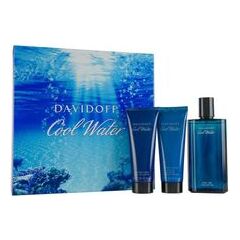 DAVIDOFF COOL WATER MAN UNITED GIFT SET EDT 125 ML AFTER SHAVE BALM 75 ML COOL WATER AND COOL WATER SHOWER GEL 75 ML