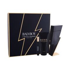 CAROLINA HERRERA BAD BOY GIFT SET EDT 100 ML, SHOWER GEL 100 ML AND MINIATURE EDT 10 ML