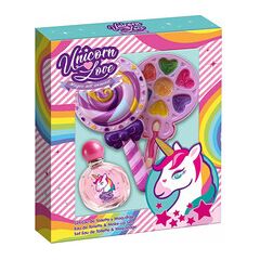 FRAGRANCES FOR CHILDREN EAU MY UNICORN GIFT SET EDT 50 ML AND MAKEUP PALETTE