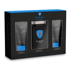 LAMBORGHINI ACQUA GIFT SET EDT 125 ML, SHOWER GEL 100 ML AND AFTER SHAVE BALSAM (AFTER SHAVE BALM) 100 ML