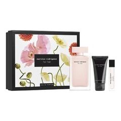 NARCISO RODRIGUEZ NARCISO RODRIQUEZ FOR HER GIFT SET EDP 100 ML, BODY LOTION 50 ML A MINIATURKA EDP 10 ML