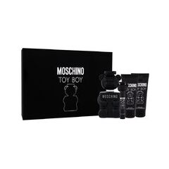 MOSCHINO TOY BOY GIFT SET EDP 100 ML, MINIATURE EDP 10 ML, AFTERSHAVE BALM 100 ML AND SHOWER GEL 100 ML