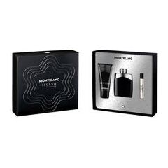 MONT BLANC LEGEND GIFT SET EDT 100 ML, SHOWER GEL 100 ML AND MINIATURE EDT 7.5 ML