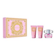 VERSACE BRIGHT CRYSTAL GIFT SET EDT 50 ML, BODY LOTION BRIGHT CRYSTAL 50 ML AND SHOWER GEL 50 ML BRIGHT CRYSTAL FREE