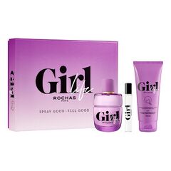 ROCHAS GIRL LIFE GIFT SET EDP 75ML, MINI EDP 7,5ML AND BODY BALM 100ML