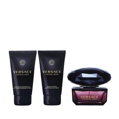 VERSACE CRYSTAL NOIR GIFT SET EDT 50 ML, CRYSTAL NOIR BODY LOTION 50 ML AND SHOWER GEL 50 ML CRYSTAL NOIR