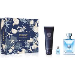 VERSACE POUR HOMME GIFT SET EDT 100 ML, MINIATURKA EDT 5 ML A SHOWER GEL 150 ML