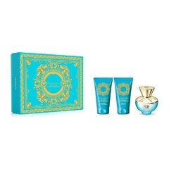 VERSACE DYLAN TURQUOISE POUR FEMME GIFT SET EDT 50 ML, SHOWER GEL 50 ML AND BODY GEL 50 ML