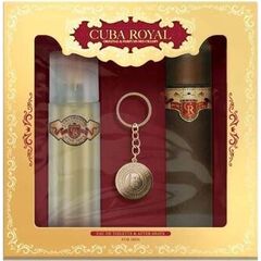 CUBA ROYAL GIFT SET EDT 100 ML, AFTER SHAVE 100 ML AND KEY RING
