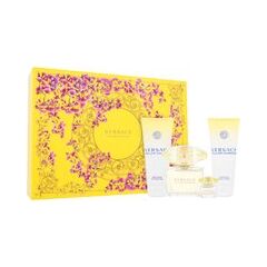 VERSACE YELLOW DIAMOND GIFT SET EDT 90 ML, BODY LOTION 100 ML, SHOWER GEL 100 ML AND MINIATURE EDT 5 ML
