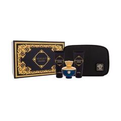 VERSACE DYLAN BLUE POUR FEMME GIFT SET EDP 100 ML, BODY LOTION 100 ML, SHOWER GEL 100 ML AND COSMETIC BAG