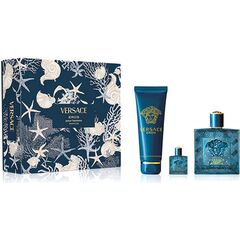 VERSACE EROS PARFUM GIFT SET PARFUM 100 ML, SHOWER GEL 150 ML AND A MINIATURE PERFUME 5 ML