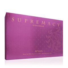 AFNAN SUPREMACY PURPLE GIFT SET EDP 100 ML, SHOWER GEL 100 ML AND MOISTURIZING BODY LOTION 100 ML