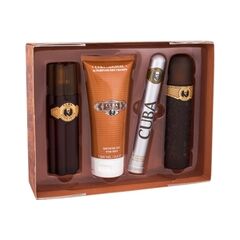 CUBA GOLD GIFT SET EDT 100 ML, AFTER SHAVE CUBA GOLD 100 ML, SHOWER GEL CUBA GOLD 200 ML AND CUBA GOLD EDT 35 ML