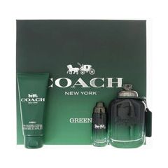 COACH GREEN FOR MEN GIFT SET EDT 100 ML, MINIATURE EDT 15 ML AND SHOWER GEL 100 ML