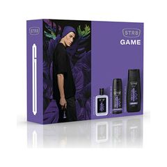 STR8 GAME GIFT SET AFTERSHAVE 50 ML, DEODORANT 150 ML AND SHOWER GEL 250 ML