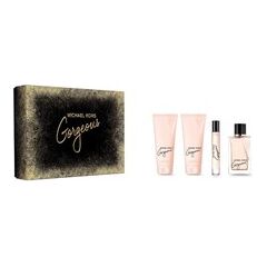 MICHAEL KORS GORGEOUS! GIFT SET EDP 100 ML, BODY LOTION 100 ML, SHOWER GEL 100 ML AND MINIATURE EDP 10 ML