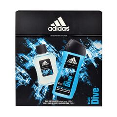 ADIDAS ICE DIVE GIFT SET EDT 100 ML SHOWER GEL ICE DIVE 250 ML