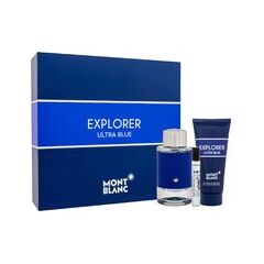 MONT BLANC EXPLORER ULTRA BLUE GIFT SET EDP 100 ML, MINIATURE EDP 7.5 ML AND SHOWER GEL 100 ML