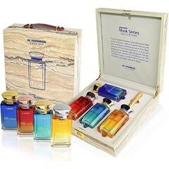 AL HARAMAIN MUSK SERIES COLLECTION DÁRKOVÁ SADA EDP 4 X 100 ML A PLNITELNÝ FLAKON
