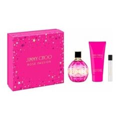 JIMMY CHOO ROSE PASSION GIFT SET EDP 100 ML, MINIATURE EDP 7.5 ML AND BODY LOTION 100 ML