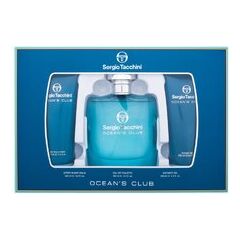 SERGIO TACCHINI OCEAN'S CLUB GIFT SET EDT 100 ML, SHOWER GEL 100 ML AND AFTER SHAVE BALSAM 100 ML