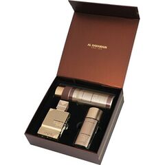 AL HARAMAIN AMBER OUD GOLD EDITION EXTREME DÁRKOVÁ SADA EXTRAIT DE PARFUM 75 ML, EXTRAIT DE PARFUM 30 ML A DEOSPRAY 200 ML